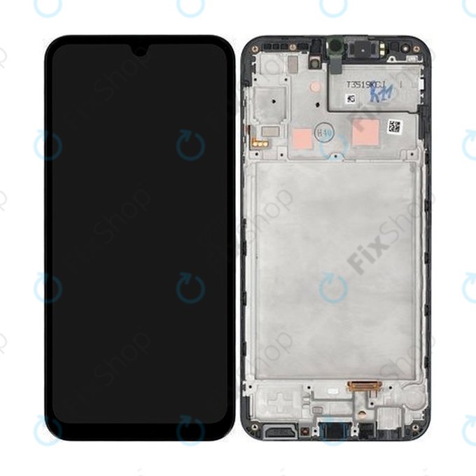 Samsung Galaxy A24 A245 - LCD Display + Touchscreen Front Glas + Rahmen (Black) - GH82-28686A Genuine Service Pack