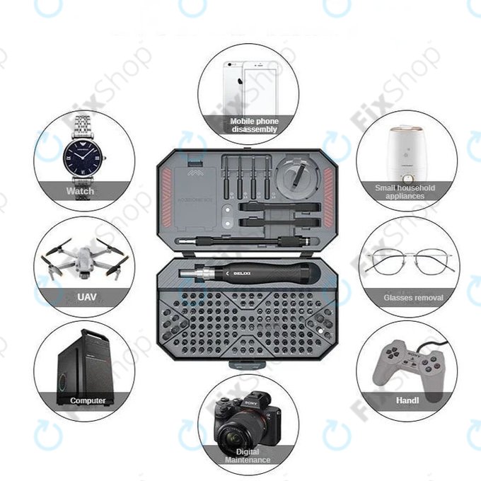 Xiaomi DELIXI - 145-teiliges Schraubenzieher-Set