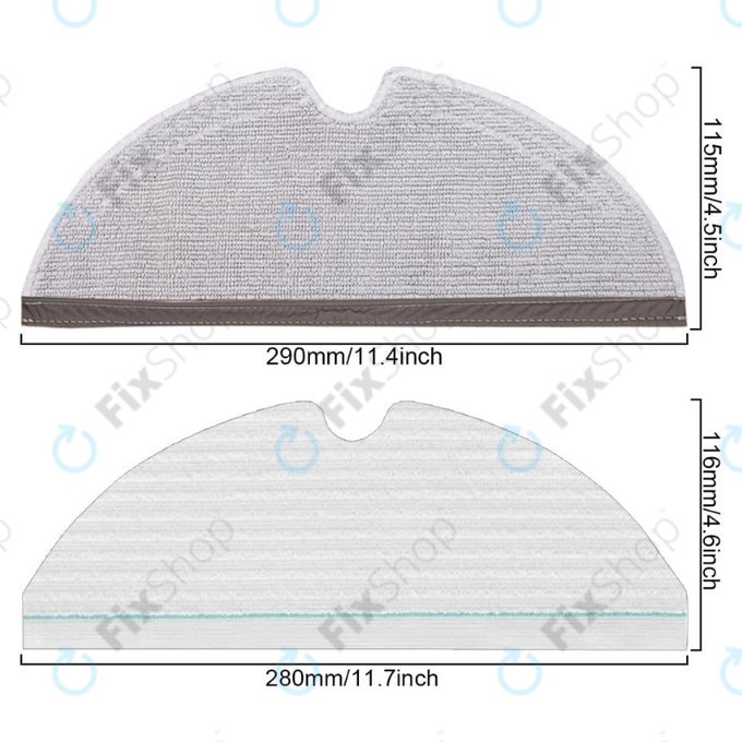 Xiaomi Roborock Q7, Q7+, Q7 Max, Q7 Max+, T8 - Standard-Set (Weiß)