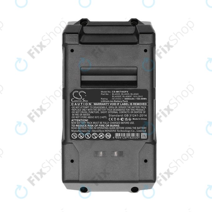 Akku batterie für Makita Cf001g, Ga005g, 4000mAh, Li-Ion, 40V, BL4020, HQ