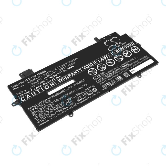 Akku batterie für Lenovo Thinkpad X1 Carbon G9, G10, X1 Yoga Gen 6, 7, 3600mAh, Li-Pol, 15.44V, 5B10W13973, HQ