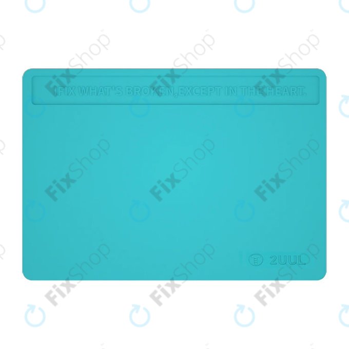 2UUL - ESD Antistatisches hitzebeständiges Silikonpad mit Anti-Staub-Beschichtung - 40 x 28cm (Blau)