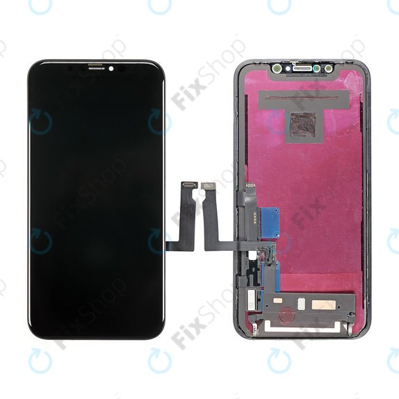 Display für iPhone XR, Touchscreen-Glas mit Rahmen, Refurbished