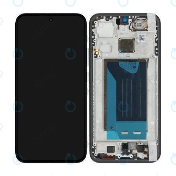 Display für Xiaomi 15T 5G, Black, Touchscreen-Glas mit Rahmen, 5600010O12A00, Genuine Service Pack