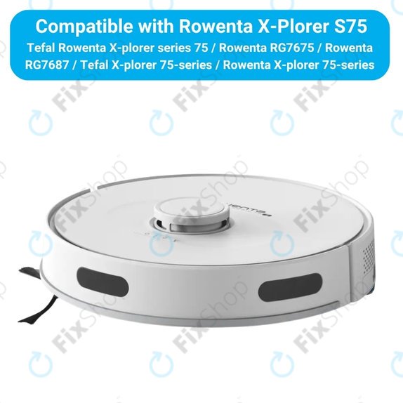 Ersatzteilset für Rowenta X-Plorer S75 (2x Hauptbürste, 4x Filter, 4x Seitenbürste)