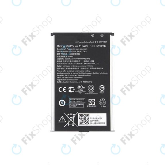 Asus Zenfone Selfie ZD551KL - Akku Batterie C11P1501 3000mAh
