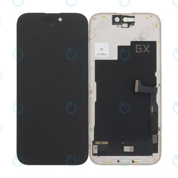 Apple iPhone 15 Pro - LCD Display + Touchscreen Front Glas + Rahmen Hard OLED FixPremium