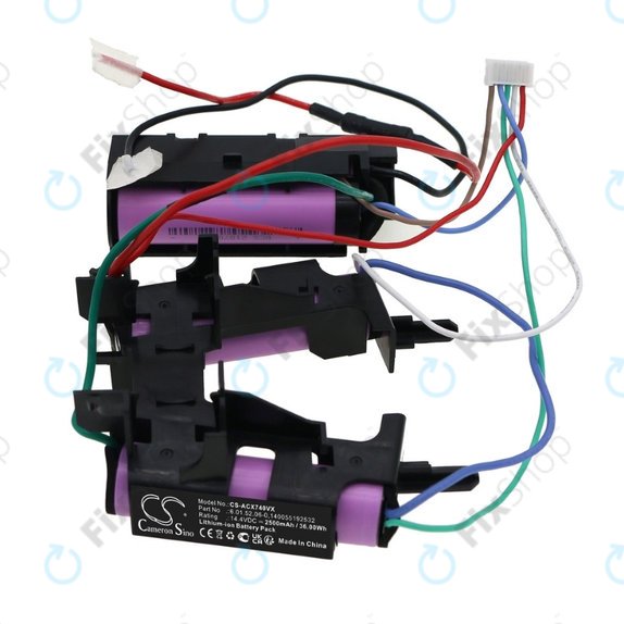 AEG 900, AG, CX7, BP, DB, EER, ZB-series - Akku Batterie 140026702013, 140055192532, 140112523026, 140134299050, 4055420998, 6.01.52.06-0 Li-Ion 14.4V 2500mAh HQ