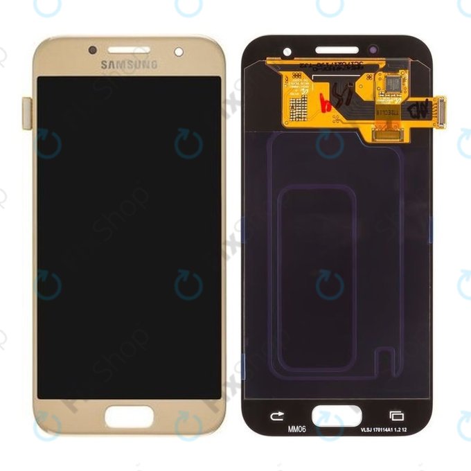 Samsung Galaxy A3 A320F (2017) - LCD Display + Touchscreen Front Glas (Gold Sand) - GH97-19732B, GH97-19753B Genuine Service Pack