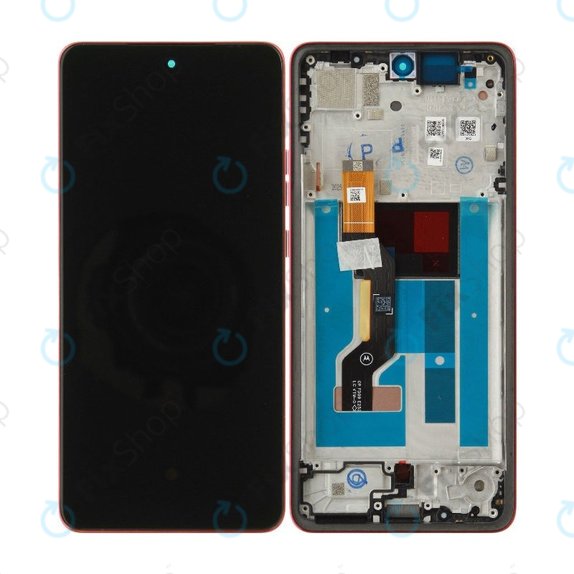 Display für Motorola Moto G86 5G, Touchscreen-Glas mit Rahmen, Chrysanthemum, 5D68C30477, Genuine Service Pack
