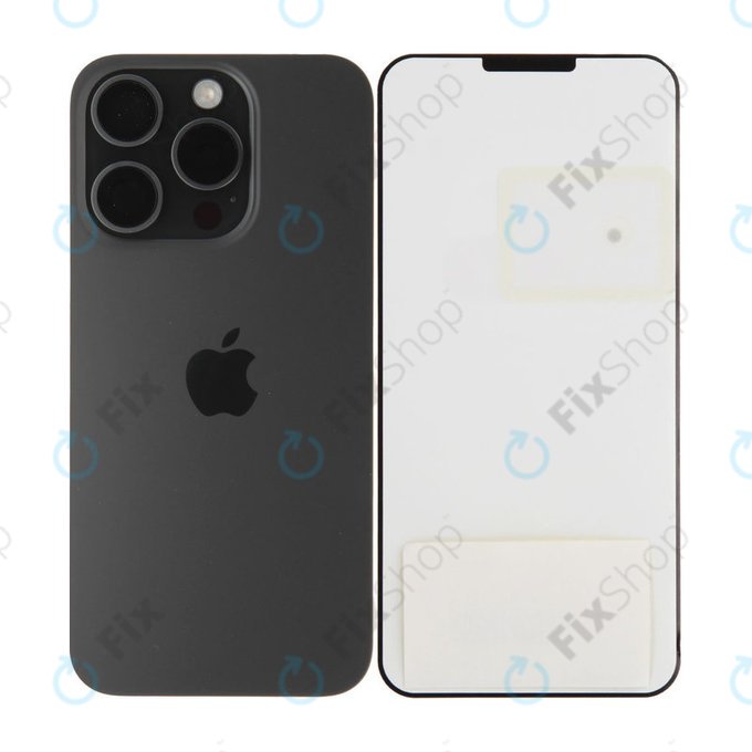 Backcover Glas für iPhone 15 Pro | Black Titanium | 661-35700 | Genuine Apple