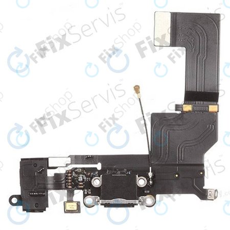 Apple iPhone 5S - Ladestecker Ladebuchse + Mikrofon + Klinke Stecker + Flex Kabel (Black)
