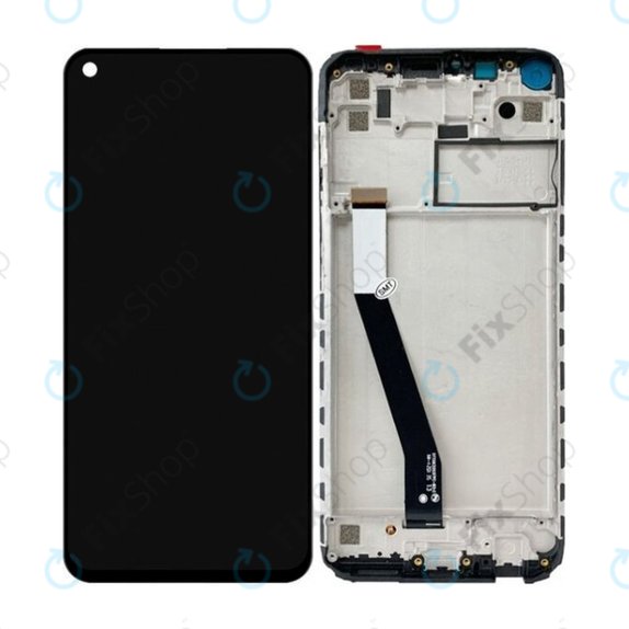 Xiaomi Redmi Note 9 - LCD Display + Touchscreen Front Glas + Rahmen (Black) TFT