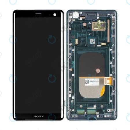 Sony Xperia XZ3 - LCD Display + Touchscreen Front Glas + Rahmen (Forest Green) - 1315-5028 Genuine Service Pack