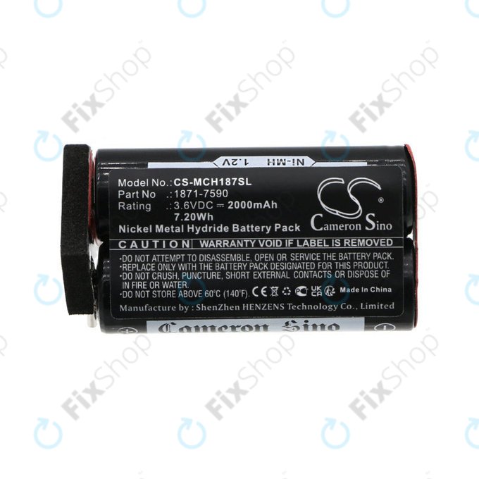 Batterie für Moser ChromStyle, Wella Academy, Super Cordless, 2000mAh, Ni-MH, 3.6V, 1871-7590, HQ