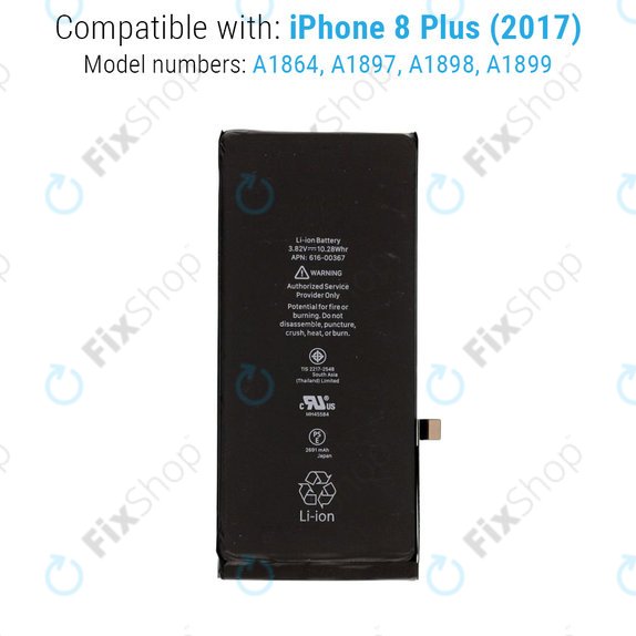 Apple iPhone 8 Plus - Akku Batterie 2691mAh