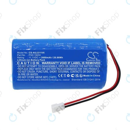 Akku batterie für Aquajack 211, 2600mAh, Li-Ion, 11.1V, PSD 18650, HQ