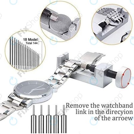 Uhrmacher-Werkzeugset zur Uhrenreparatur - 185Stk.