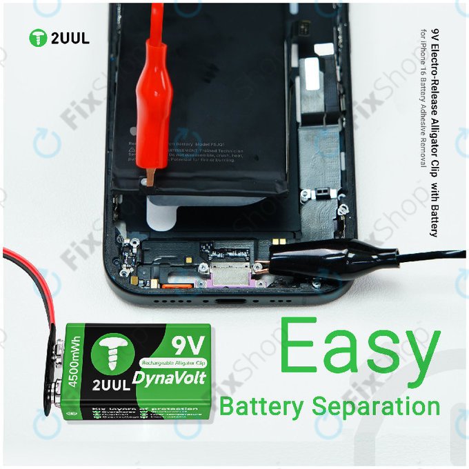 Krokodilklemme mit 9V Elektro-Auslöser, 2UUL BT04