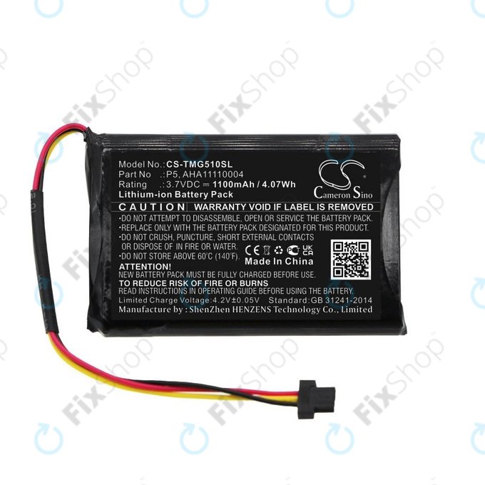 Batterie für TomTom Go 510, 1100mAh, Li-Ion, 3.7V, AHA11110004, HQ