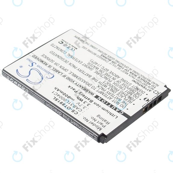 Batterie für Alcatel One Touch, OT, TCL A, Vodafone, 900mAh, Li-ion, 3.7V, CAB31L0004C1, HQ