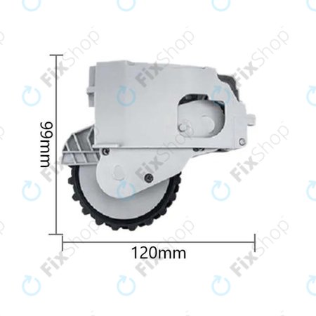 Xiaomi Dreame F9, Mi Robot Vacuum Mop (Mijia 1C), 2 Pro+ (Mijia 1T) - Rad mit Motor (Rechts) (Weiß)