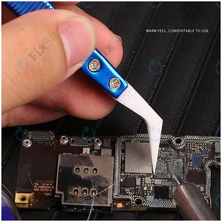 Mechanic CF-17 - Hitzebeständige Keramikpinzette mit gebogener Spitze