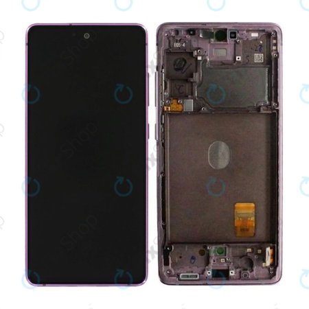 Samsung Galaxy S20 FE G780F - LCD Display + Touchscreen Front Glas + Rahmen (Cloud Lavender) - GH82-24219C, GH82-24220C, GH82-31328C, GH82-31329C Genuine Service Pack