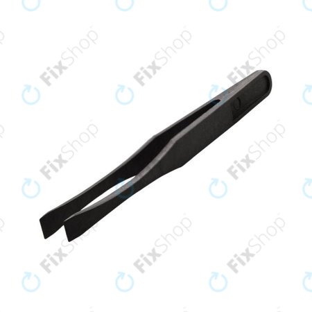 Antistatik-Pinzette aus Kunststoff mit gebogener Spitze