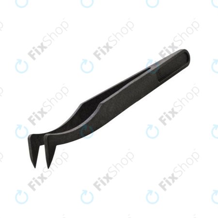 Antistatische Kunststoffpinzette mit gebogener, scharfer Spitze