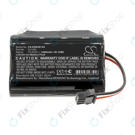 Akku batterie für Ecovacs Deebot Slim, D36, 3400mAh, Li-Ion, 10.8V, ZJ1450, HQ