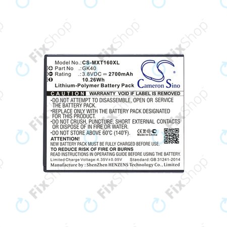 Motorola Moto E4 XT1761 - Akku Batterie GK40 2700mAh HQ