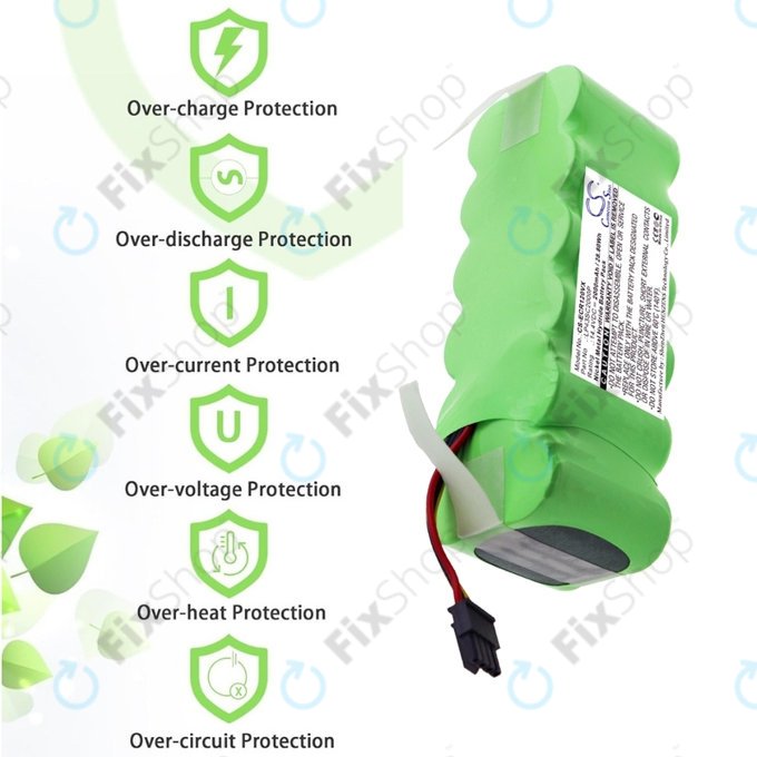 Ecovacs Deebot CR120, KK-8, X500 - Akku Batterie LP43SC2000P Ni-MH 14.4V 2000mAh HQ