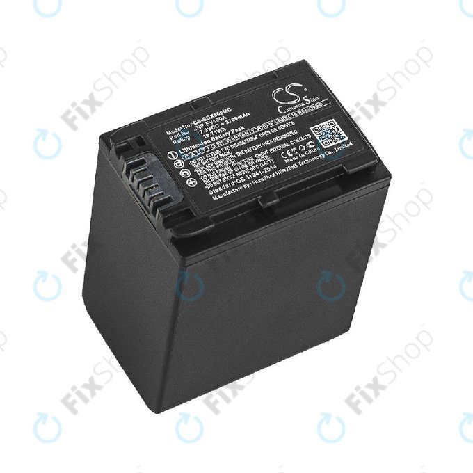Batterie für Sony FDR-AX, HDR-CX, HDR-CX HDR-PJ, NEX-VG30, 2700mAh, Li-Ion, 7.3V, NP-FV100A, HQ