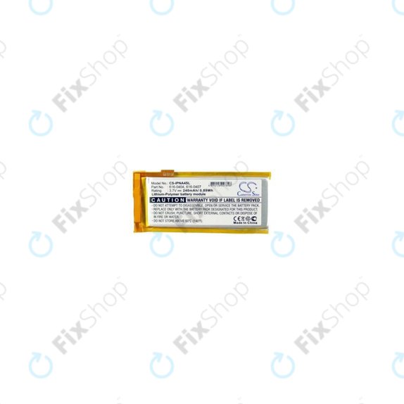 Apple iPod Nano (4th Gen) - Akku Batterie 616-0405 240mAh HQ