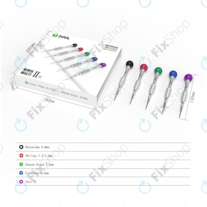 2UUL Scroo - Lollipop Schraubenzieher Set 5in1