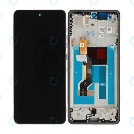 Display für Motorola Moto G86 5G, Touchscreen-Glas mit Rahmen, Cosmic Sky, 5D68C30475, Genuine Service Pack