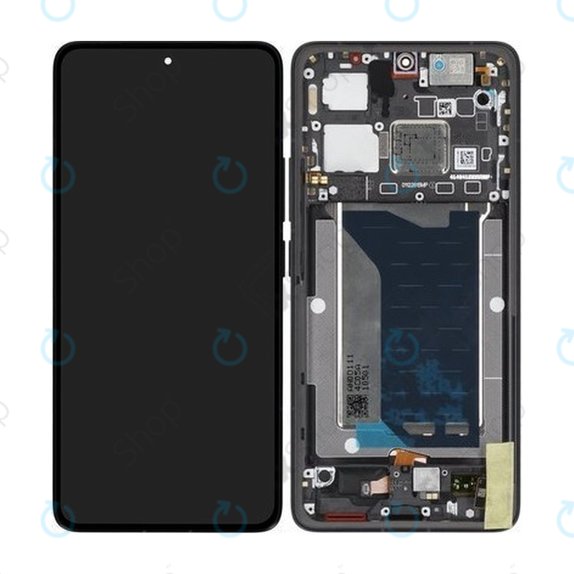 Xiaomi Poco F7 Ultra 5G - LCD Display + Touchscreen Front Glas + Rahmen (Black) - 5600150O11U00 Genuine Service Pack