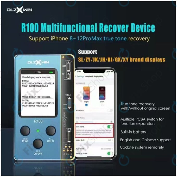 DLZ WIN - DL R100 True Tone Restore Programmer (iPhone 12-series)