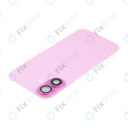 Apple iPhone 16 Plus - Rückgehäuseglas + Kameraglas + Metallplatte + Magsafe-Magnet (Pink)