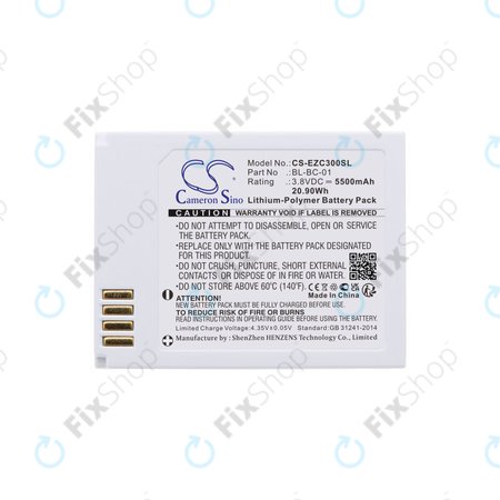Batterie für Ezviz C3a, 5500mAh, Li-Pol, 3.8V, BL-BC-01, HQ