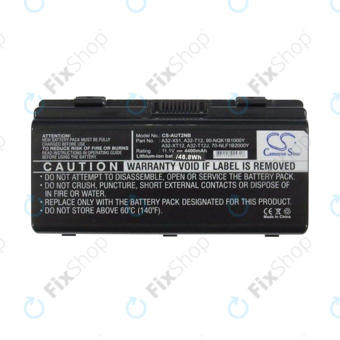 Akku batterie für Asus X51RL, T12Jg, T12C, X51L, 4400mAh, Li-Ion, 11.1V, A32-X51, HQ