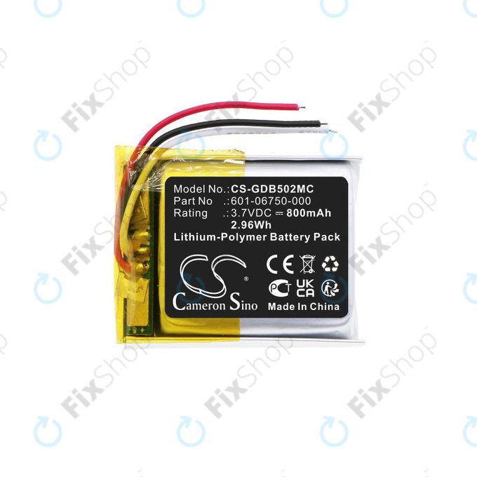 Akku batterie für GoPro Hero 4 Session, Hero 5 Session, 800mAh, Li-Pol, 3.7V, 601-06750-000, HQ