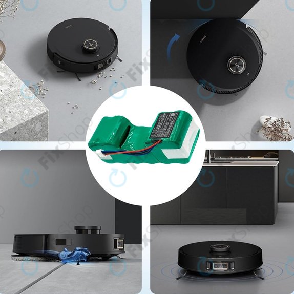 iRobot Roomba Combo-series, Ecovacs Deebot-series - Akku Batterie 4720110, DM88 Ni-MH 12.0V 3000mAh HQ