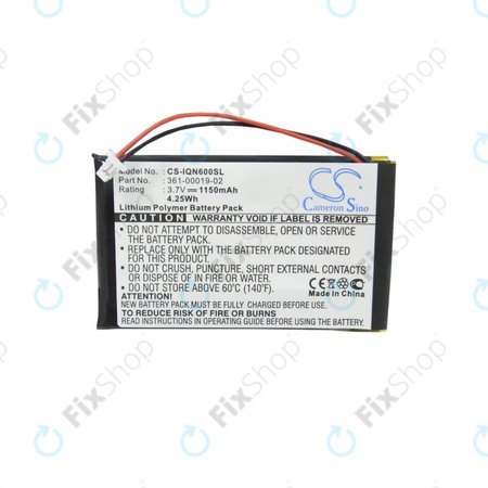 Batterie für Garmin Nüvi 660, 660 FM, 1150mAh, Li-Pol, 3.7V, 361-00019-02, HQ