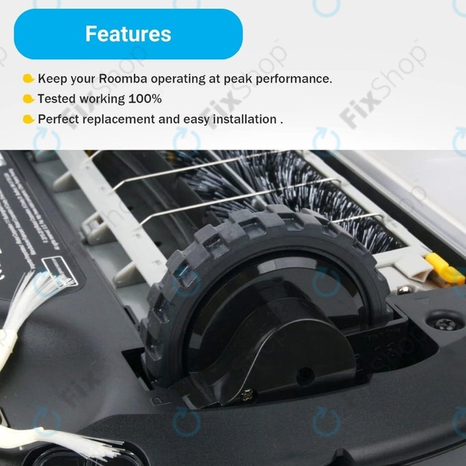 iRobot Roomba 500, 600, 700, 800, 900-series - Rad mit Motor (Rechts)