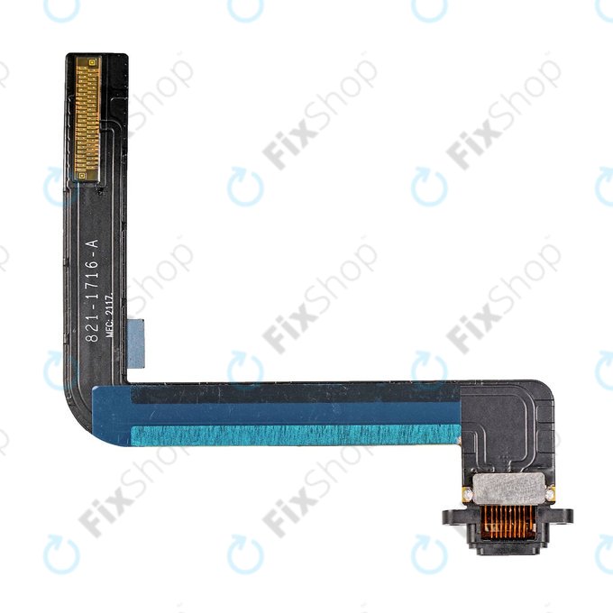 Apple iPad (6th Gen 2018) - Ladestecker Ladebuchse + Flex Kabel (Black)