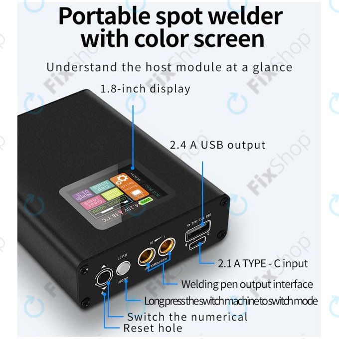 Docreate SW - Tragbare Einstellbare Punktschweißmaschine mit Display (5000mAh)