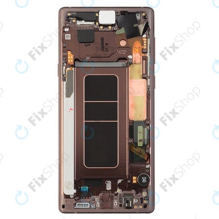 Samsung Galaxy Note 9 N960U - LCD Display + Touchscreen Front Glas + Rahmen (Metallic Copper) - GH97-22269D, GH97-23737D, GH97-22270D Genuine Service Pack