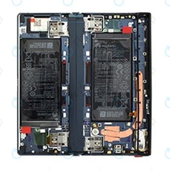 Huawei Mate XS - LCD Display + Touchscreen Front Glas + Rahmen + Akku Batterie (Interstellar Blue) - 02353LYS